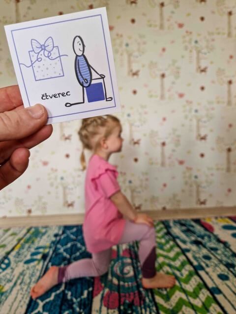 Pohybové pexeso tvary – ukázka 4